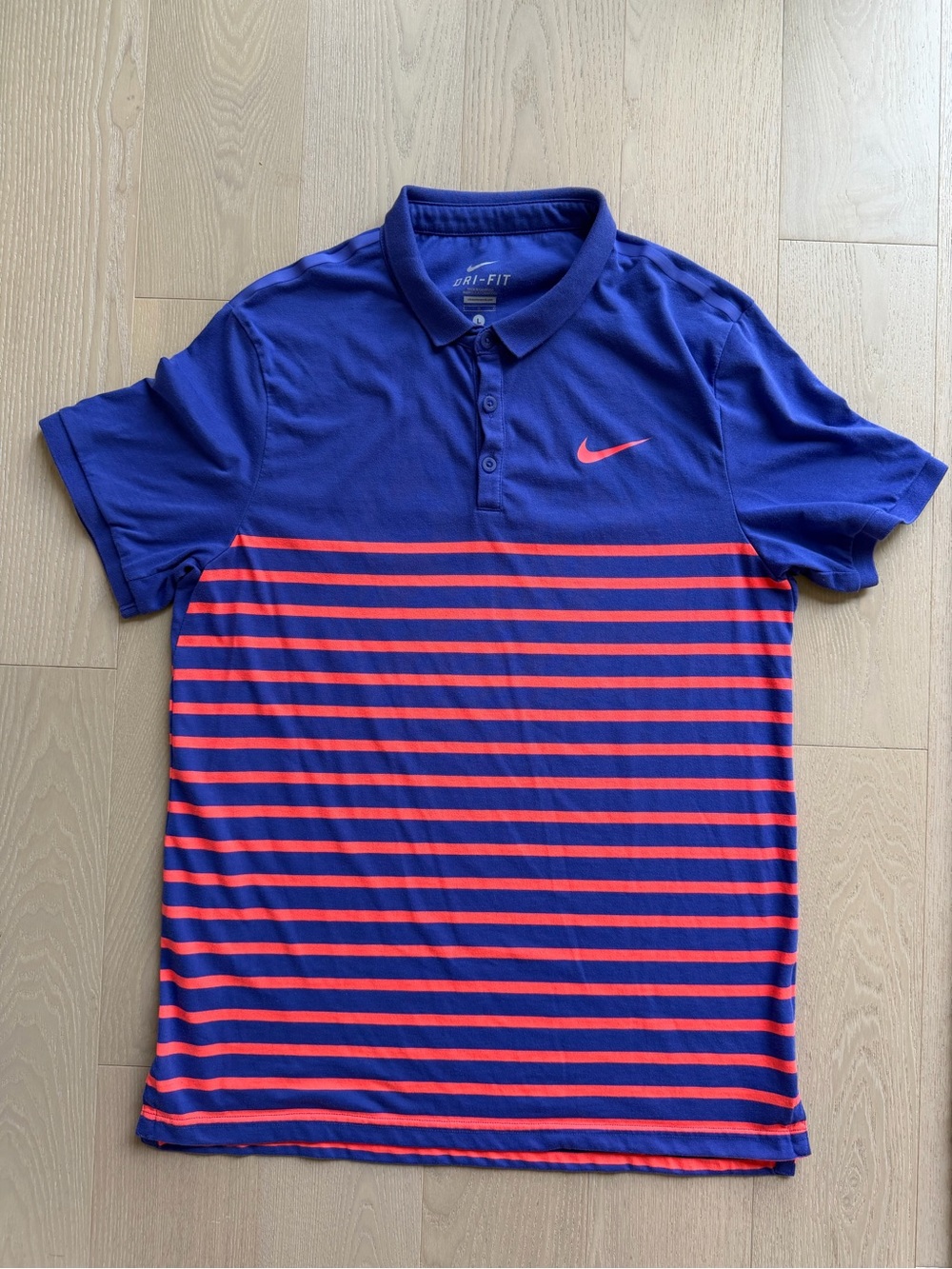Vintage 2015 Nike Roland Garros French Open Tennis Polo size Men Large Kyrgios